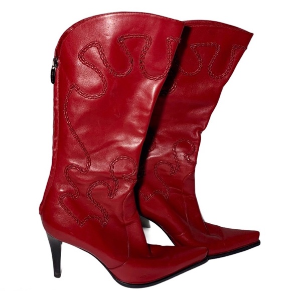 Sergio Rossi Italian Leather Knee High Boots - Picture 1 of 7